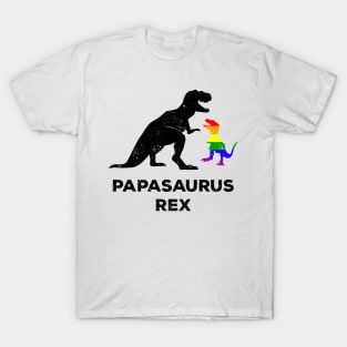 Papasaurus Rex Shirt Proud LGBT Dad T-Shirt